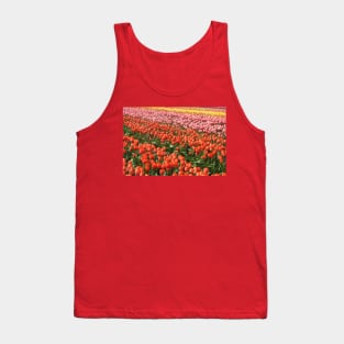 Tulips, nature, gifts, Washington State, Floral Rainbow Tank Top